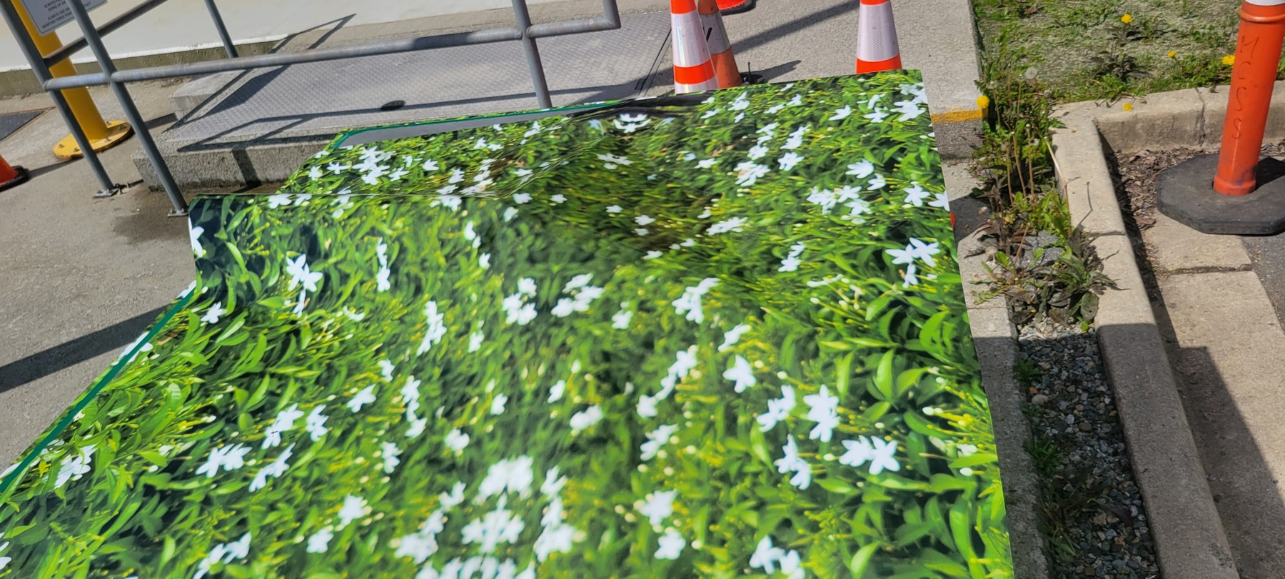 Commercial sign installation